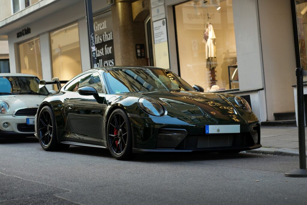 Grüner Porsche – Demo Automotive